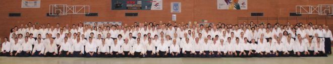 Curso de Aikido - Hayato Osawa Shihan - Madrid - 2014 - fotografía de grupo