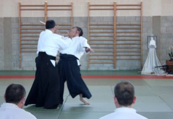 Curso Nacional de Aikido en Alicante, Tomás Sánchez y Roberto Sánchez, noviembre 2015 (Tachi Dori Yoko)